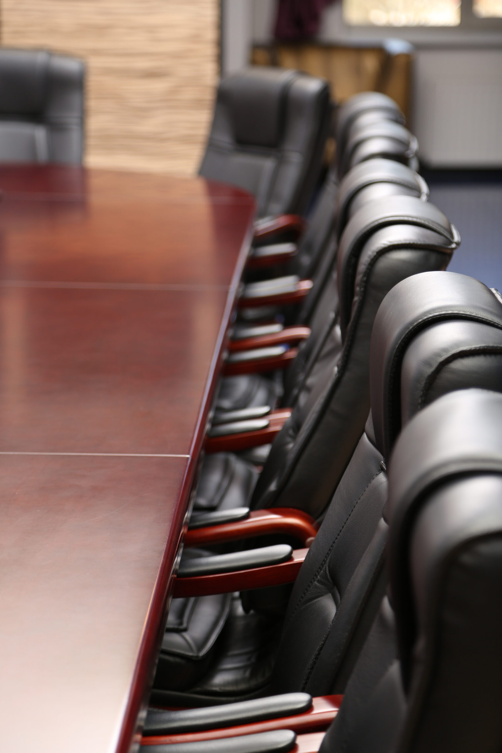 Interior of empty conference room